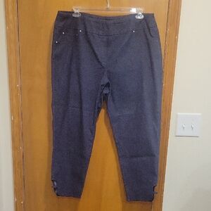 Ruby Rd. Navy Blue Women's Pants